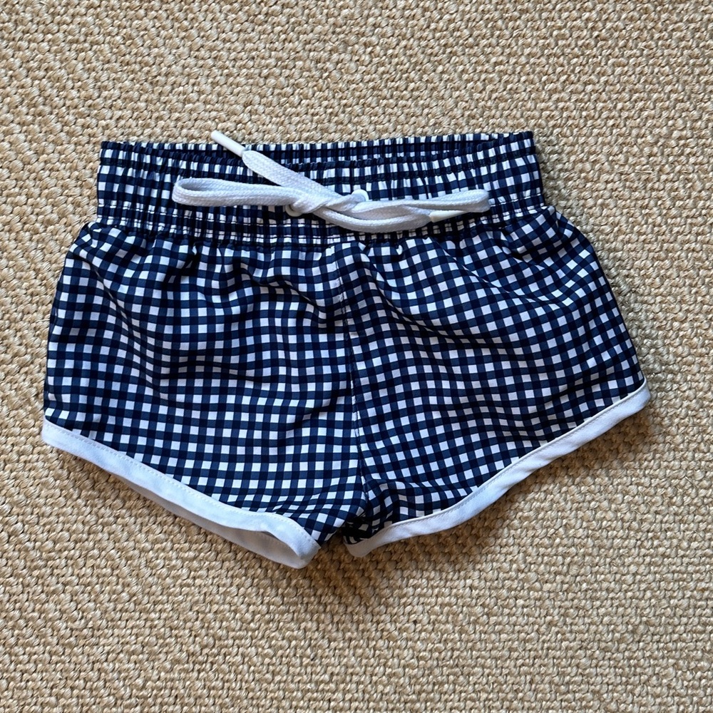 Minnow Swim Boy’s  Gingham Swim Shorts